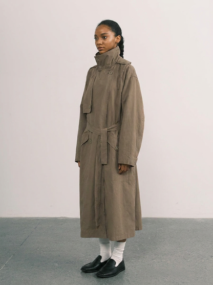 Katoenen trenchcoat dames oversized – Romaccio
