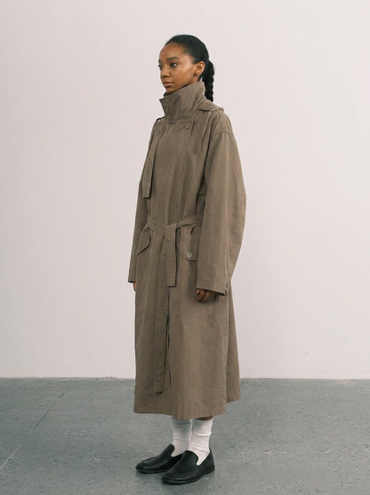 Katoenen trenchcoat dames oversized – Romaccio