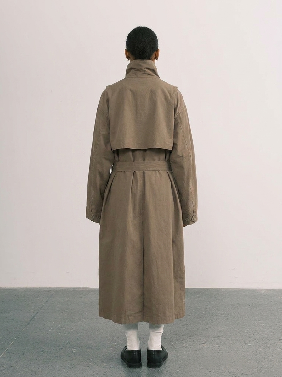 Katoenen trenchcoat dames oversized – Romaccio