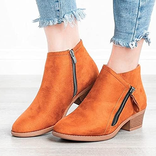 Comfortabele Leren Enkellaarzen Dames – Laarzen met Steunzool & Rits