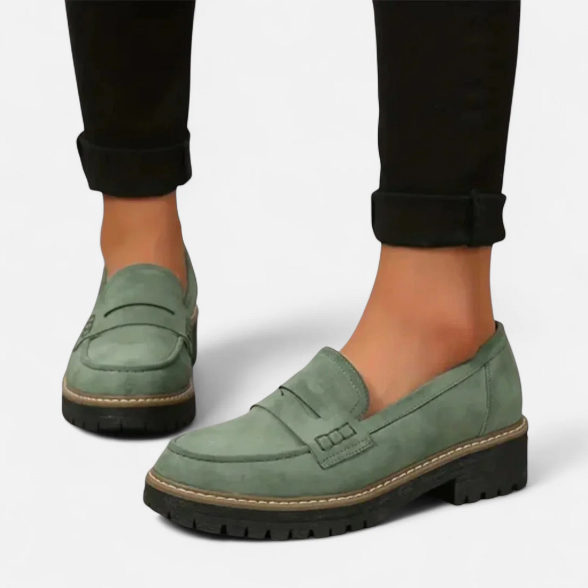 Comfortabele Loafers Dames met Hak – Instappers met Steunzool