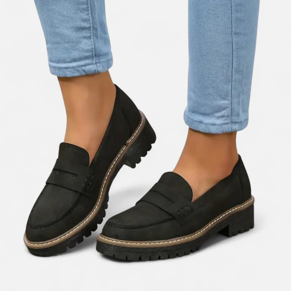 Comfortabele Loafers Dames met Hak – Instappers met Steunzool