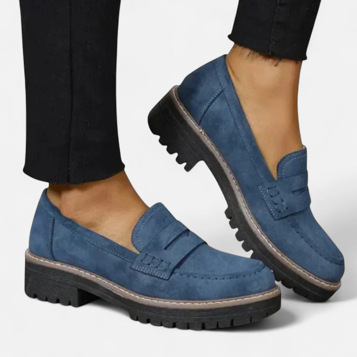 Comfortabele Loafers Dames met Hak – Instappers met Steunzool