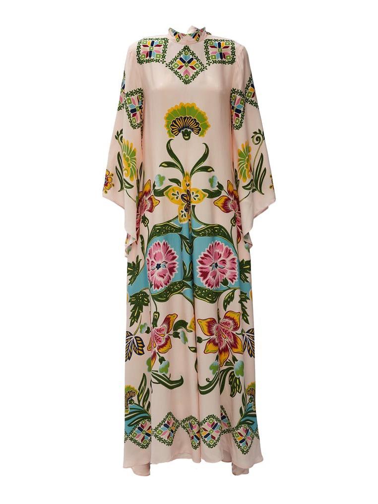 Vloeiende Maxi-jurk met Zonnige Bloemenprint