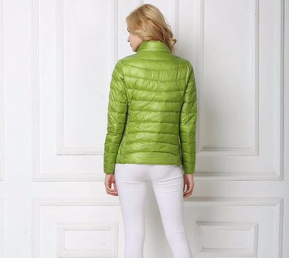 Waterdichte Donsjas Dames – Lichte Gewatteerde Winterjas, Compacte Puffer Jas