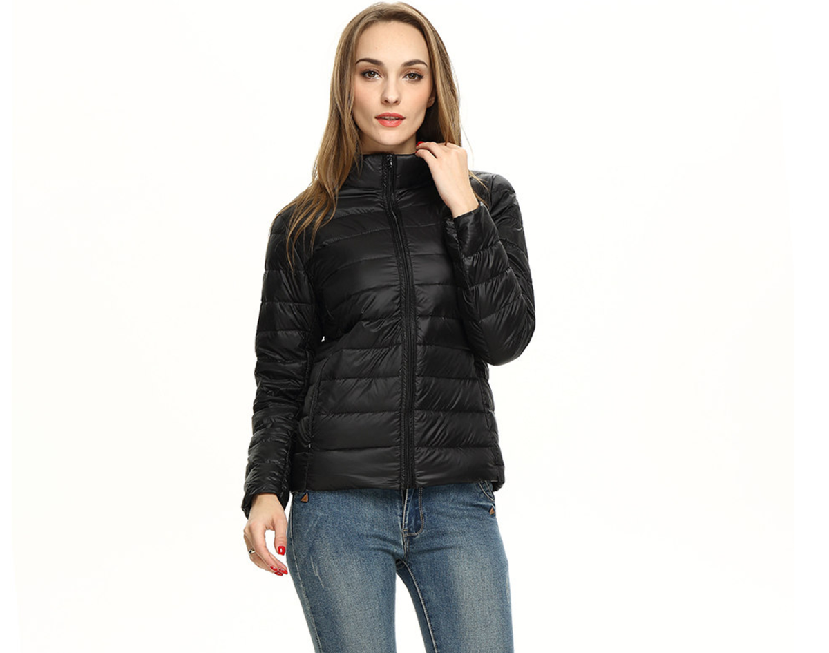 Waterdichte Donsjas Dames – Lichte Gewatteerde Winterjas, Compacte Puffer Jas