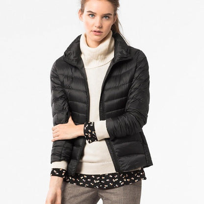 Waterdichte Donsjas Dames – Lichte Gewatteerde Winterjas, Compacte Puffer Jas