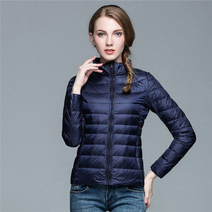 Waterdichte Donsjas Dames – Lichte Gewatteerde Winterjas, Compacte Puffer Jas