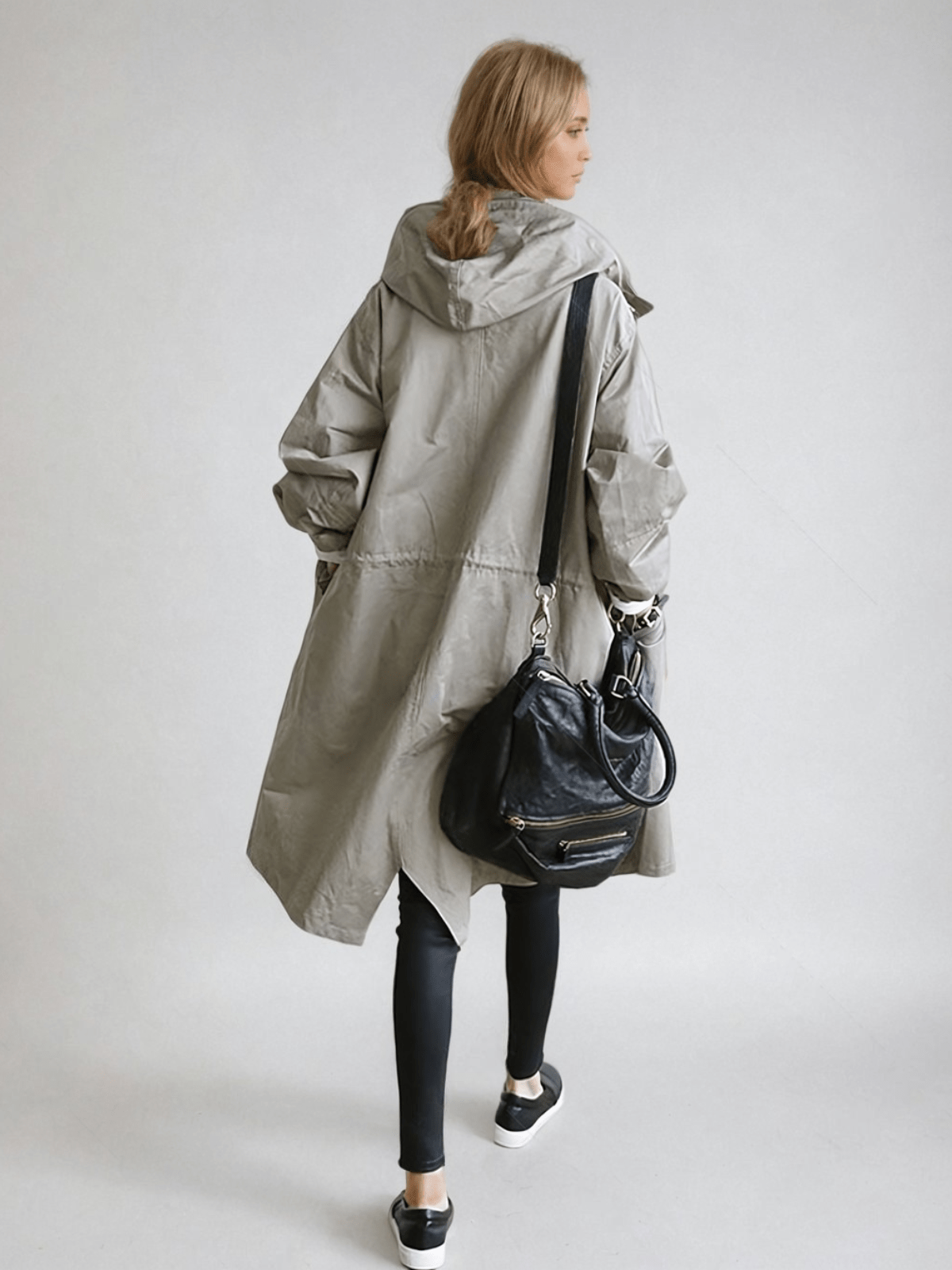 Trenchcoat Dames Oversized – Lange Overjas met Knopen