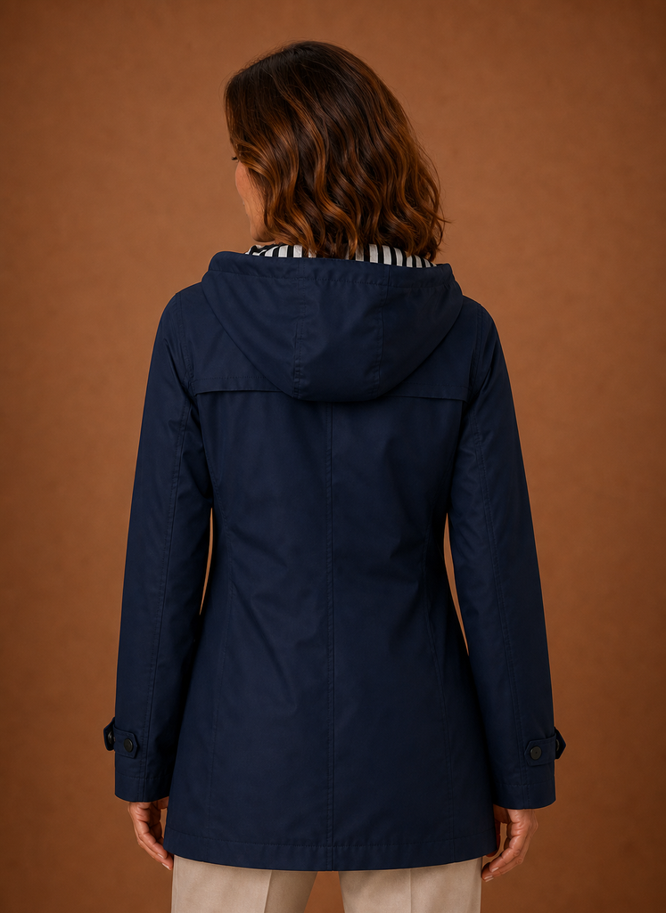 Trenchcoat dames met capuchon – afbeelding 7