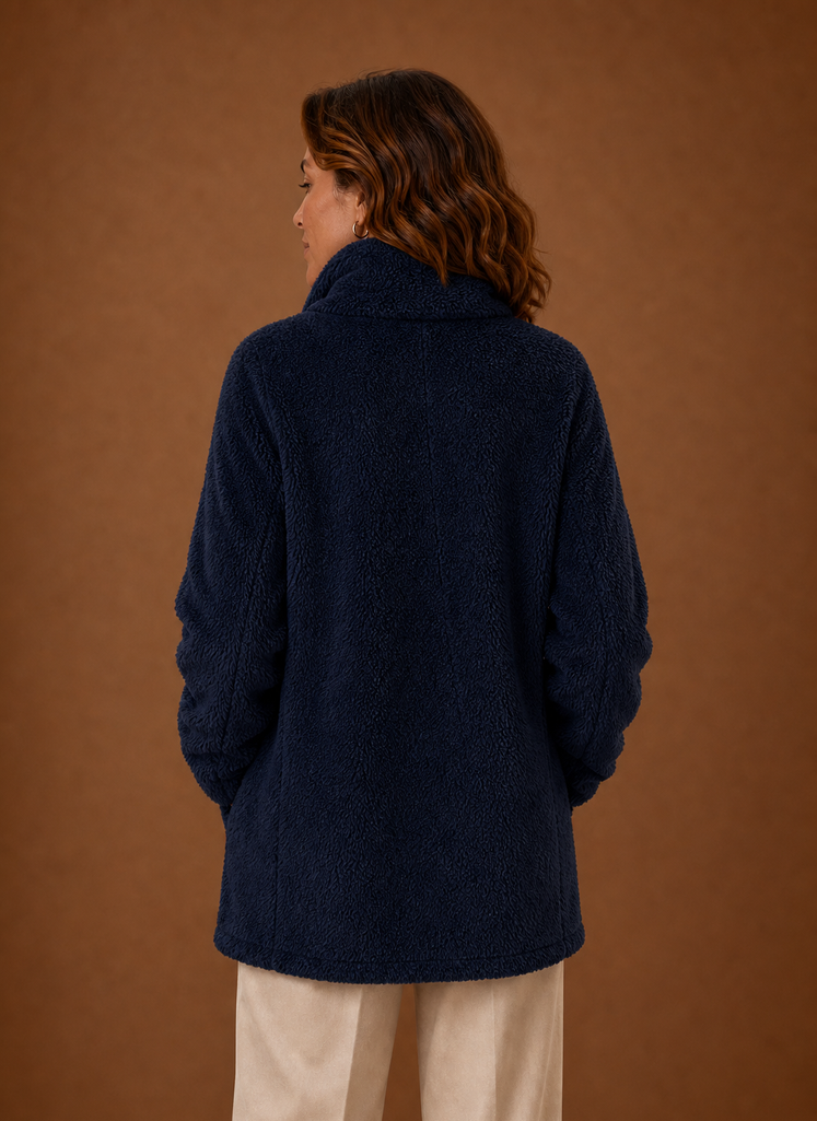 Fleece sherpa jas dames – afbeelding 6