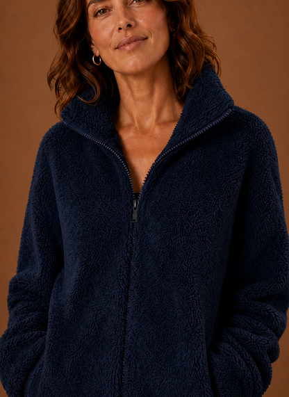 Fleece sherpa jas dames – afbeelding 8