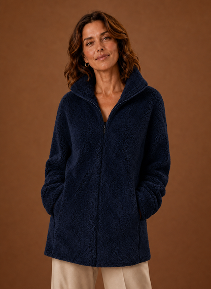 Fleece sherpa jas dames – afbeelding 5