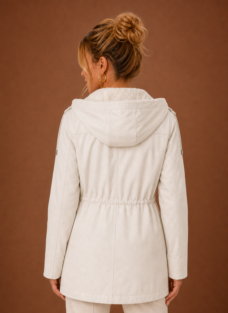 Lange parka dames met fleecevoering – afbeelding 14