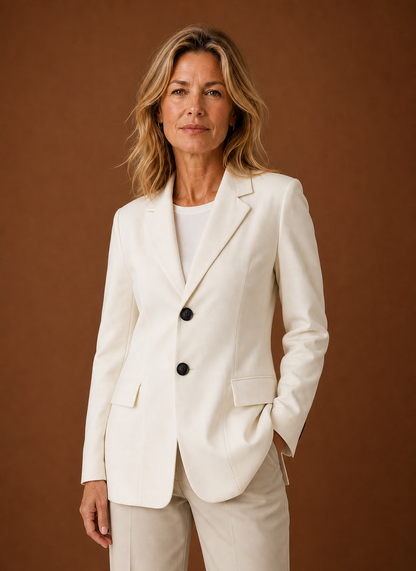Lange getailleerde blazer dames