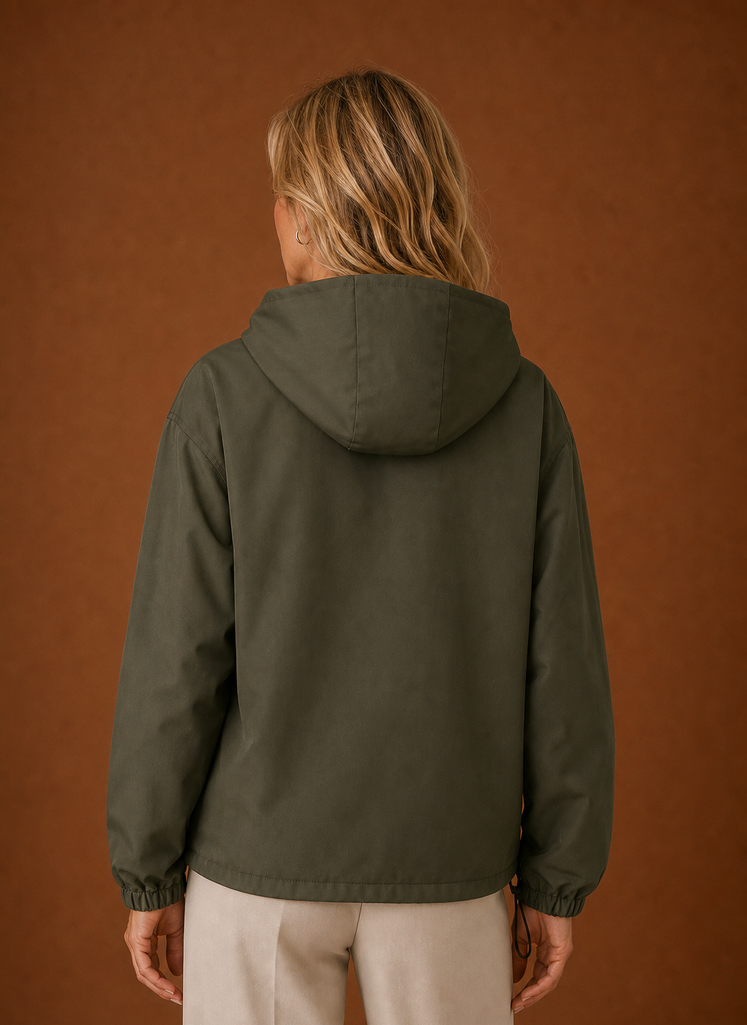 Licht windjack dames met capuchon – afbeelding 7