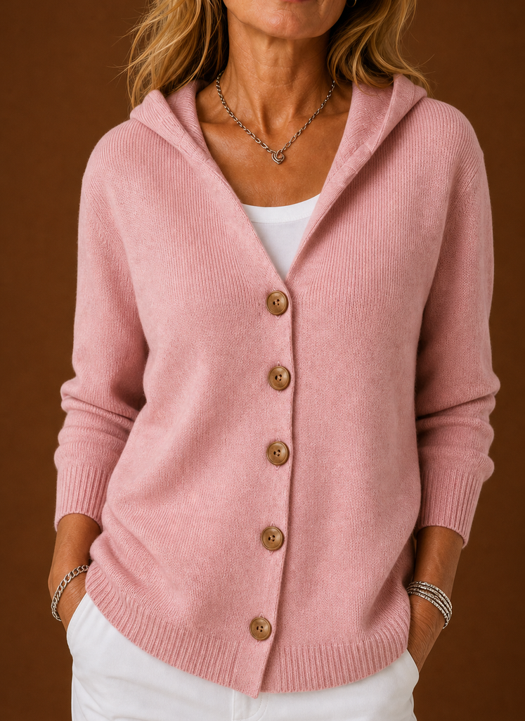 Gebreid vest dames met capuchon – afbeelding 12