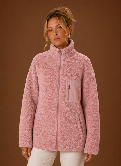 Sherpa teddy jas dames – afbeelding 5