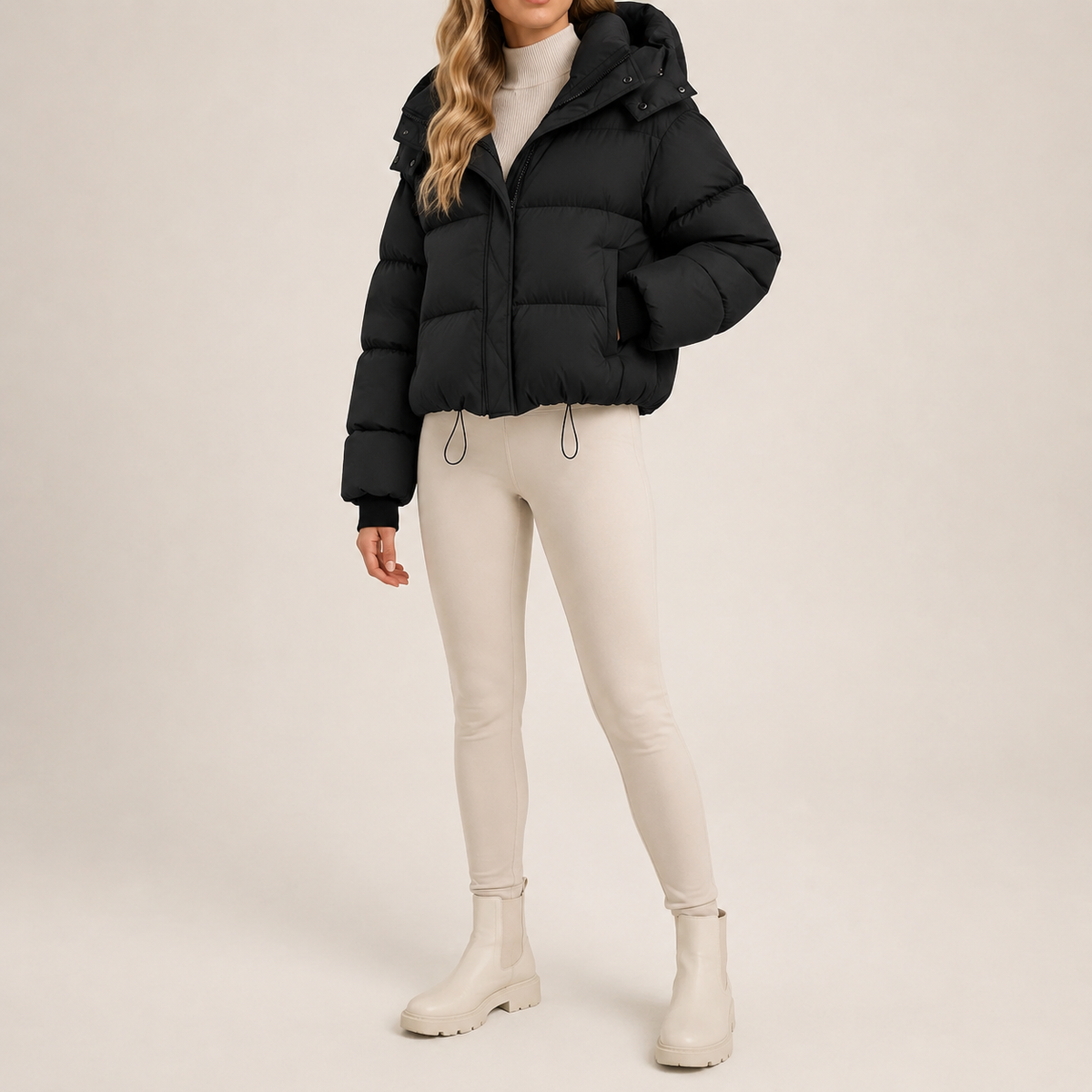 Puffer Jas Dames Oversized – Warme Dik Gewatteerde Winterjas