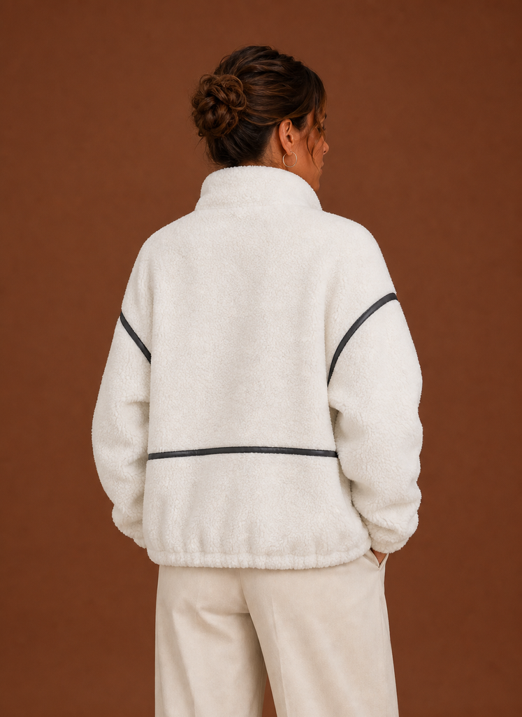 Teddy jas dames in sherpa – afbeelding 11