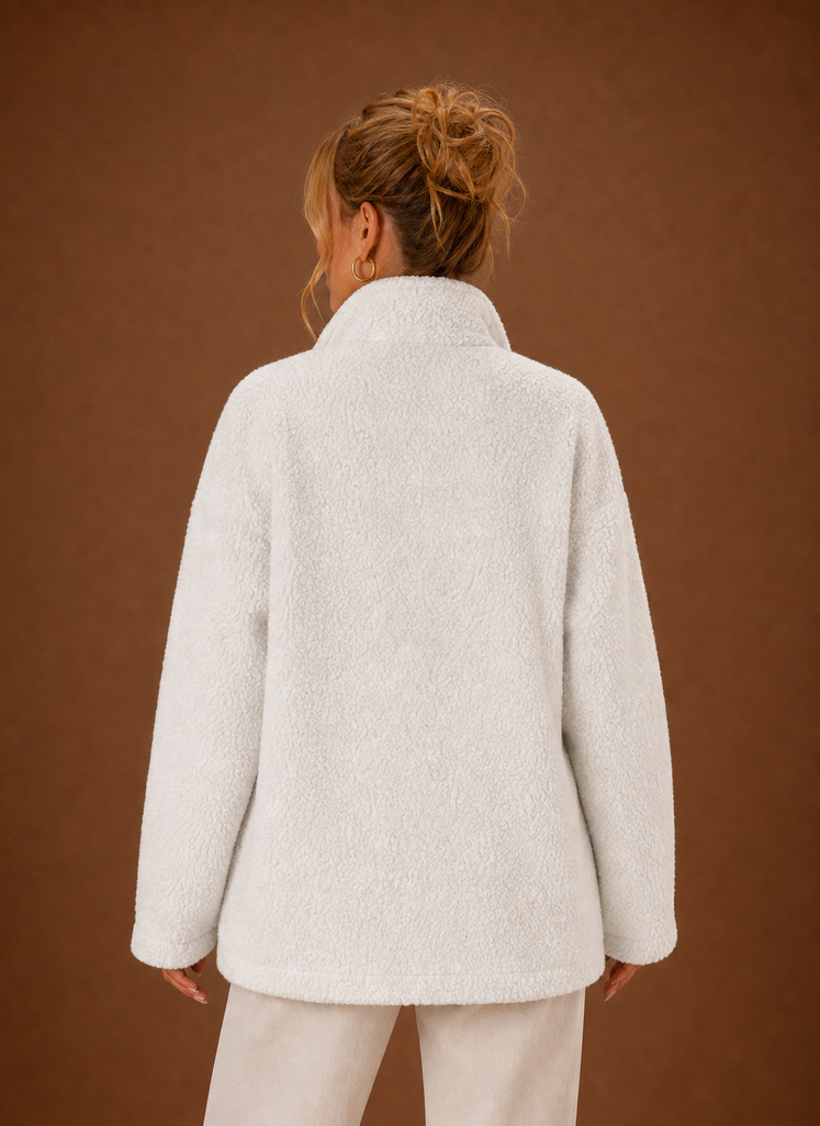 Sherpa teddy jas dames – afbeelding 14