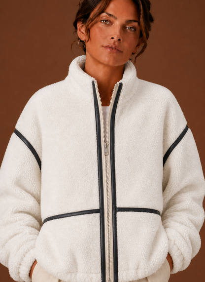 Teddy jas dames in sherpa – afbeelding 12