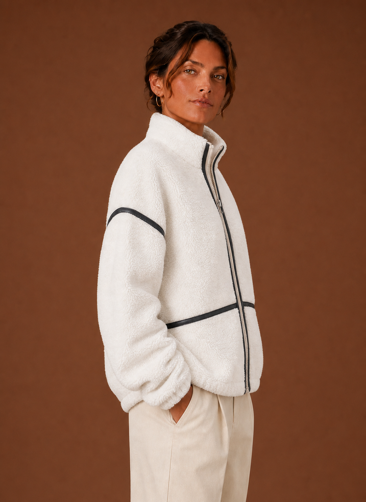 Teddy jas dames in sherpa – afbeelding 10