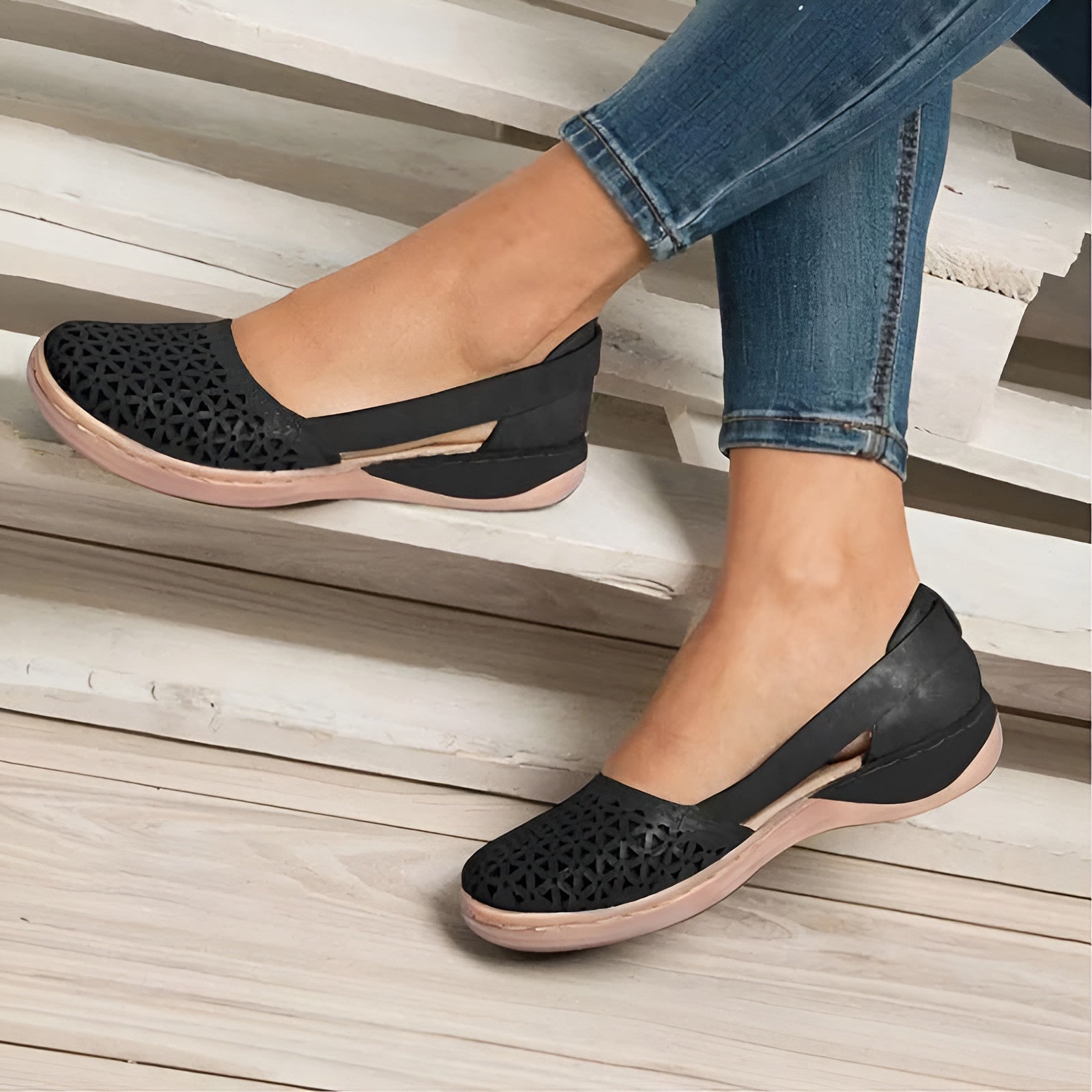 WOMEN'S ORTHOPEDIC COMFORT FLAT SHOES