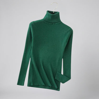 Women's Cashmere Turtleneck Sweater – Ribbed