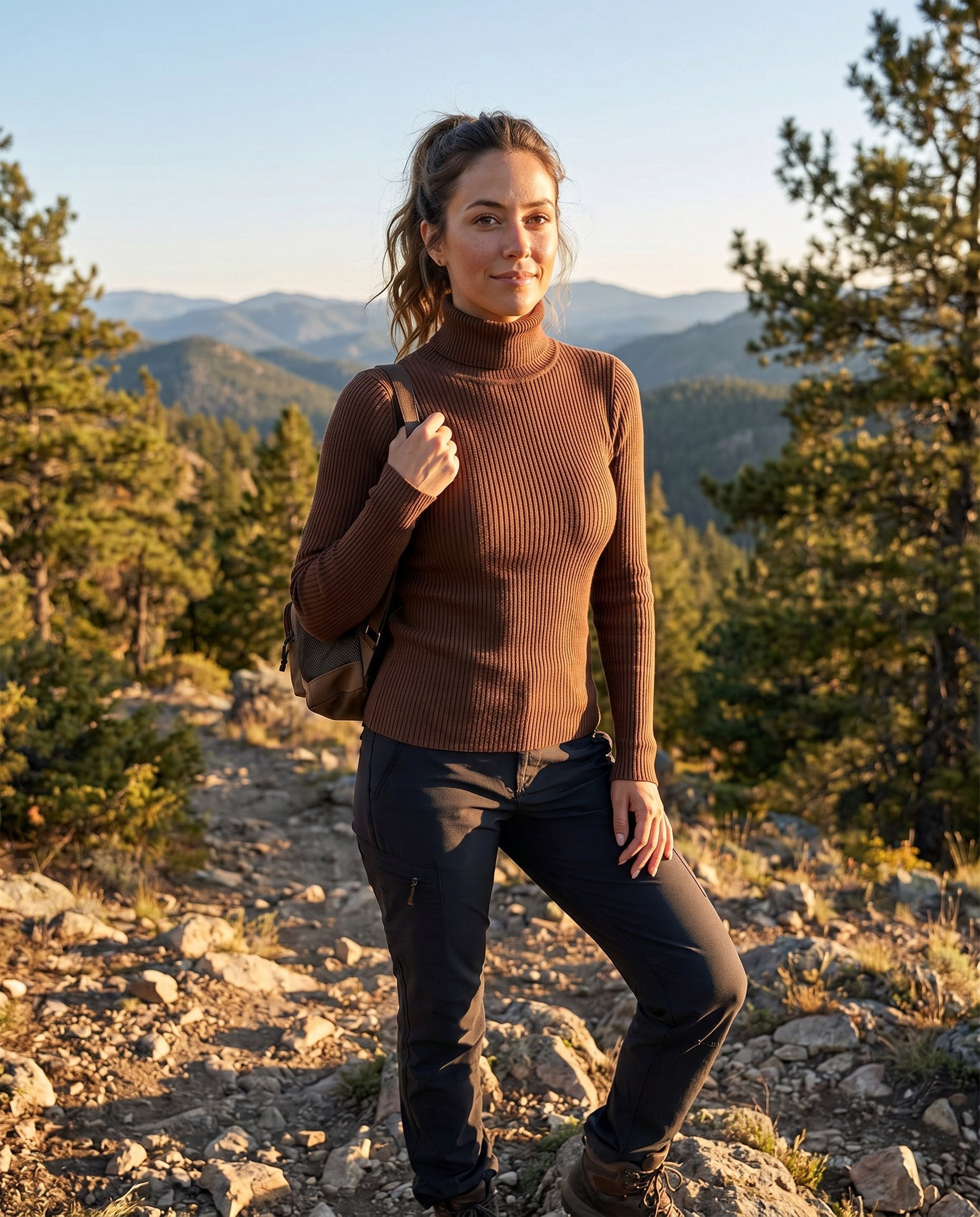 Effortless Sweaters for Women with Ribbed Turtleneck Lightweight Knit