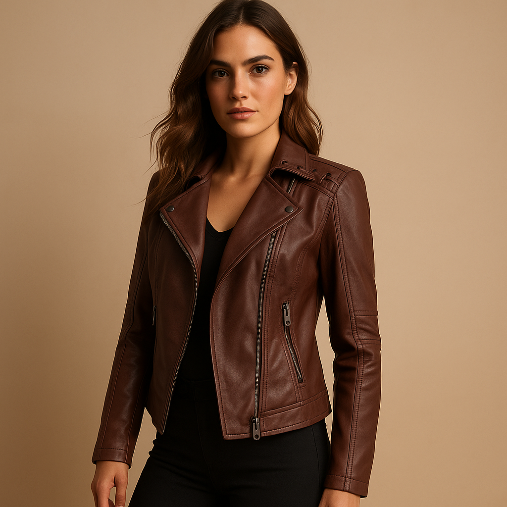 Jacket with stand collar for women | Clara