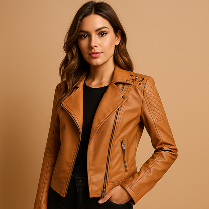 Jacket with stand collar for women | Clara